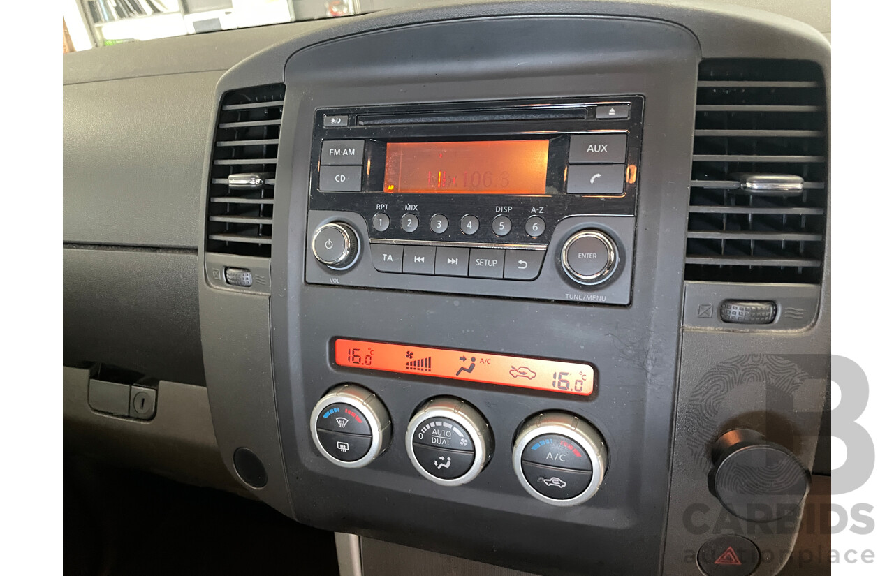 4/2013 Nissan Navara ST (4x4) D40 Dual Cab P/Up Blue 2.5L