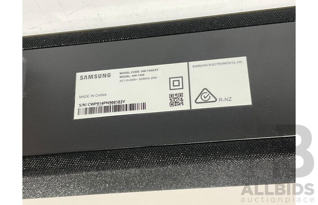 SAMSUNG (HW-B450/XY) 2.1 Channel B-Series Soundbar & Wireless Subwoofer - ORP $229.00