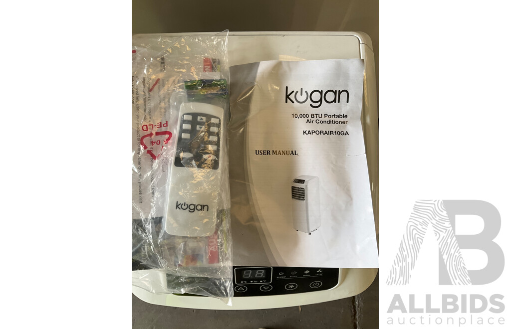 KOGAN PORTABLE AIR CONDITIONER (KAPORAIR10GA) - Estimated ORP $249