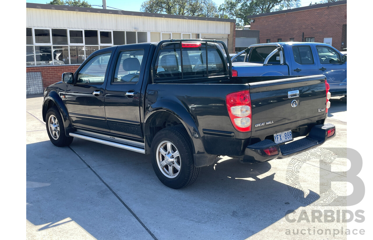 04/2009 Great Wall V240 (4x2) K2 Dual Cab Utility Black 2.4L