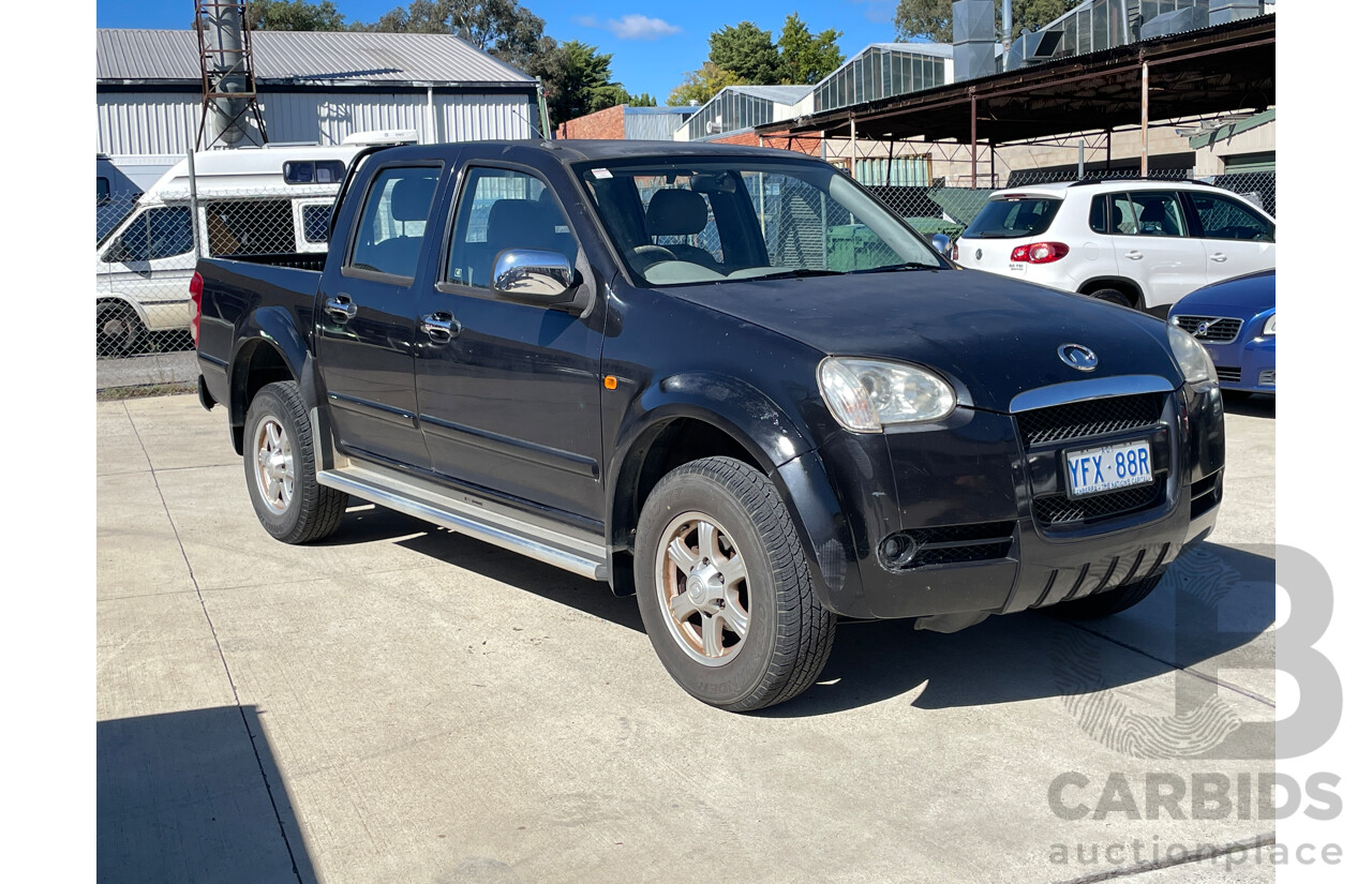 04/2009 Great Wall V240 (4x2) K2 Dual Cab Utility Black 2.4L