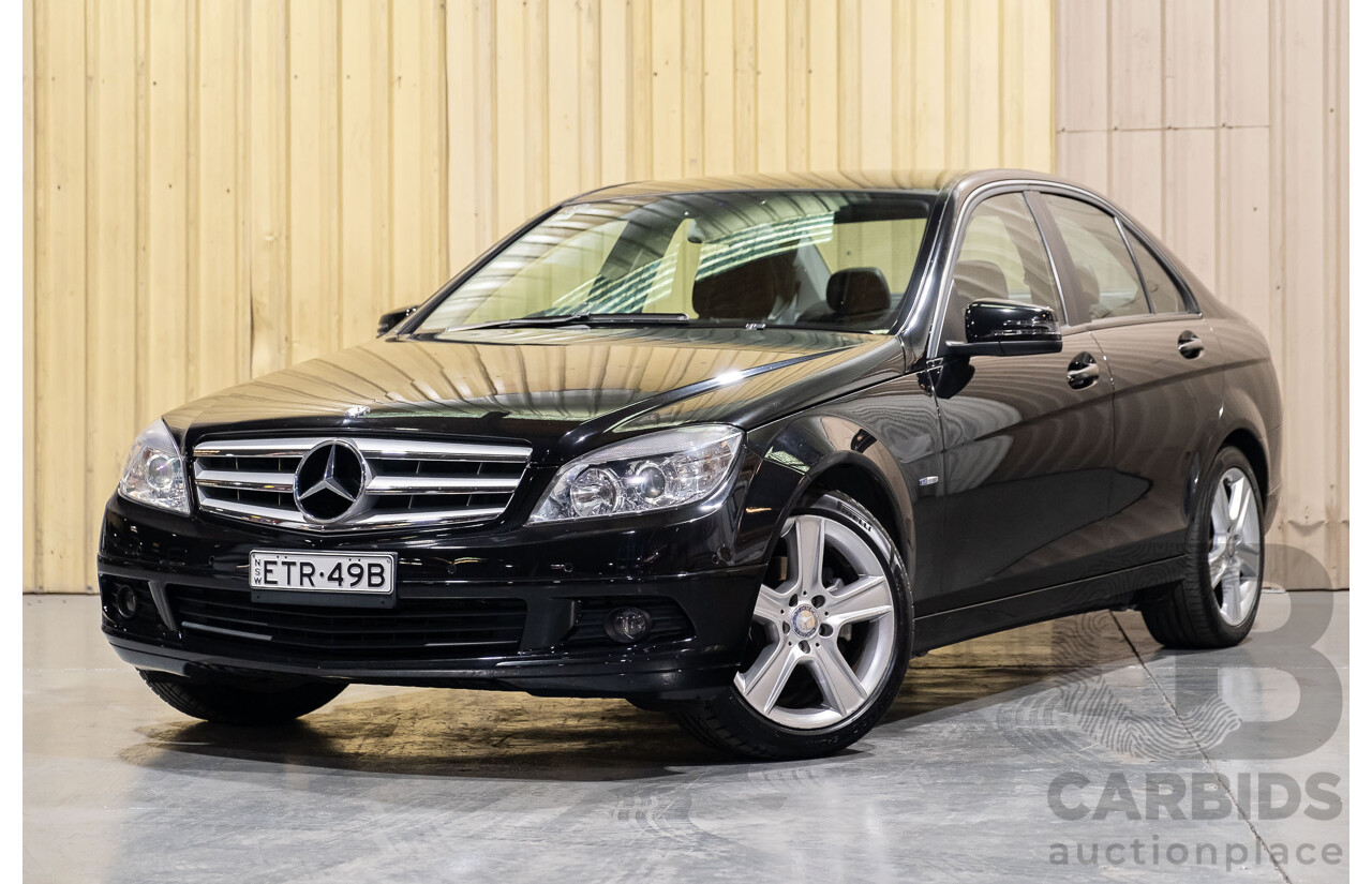 6/2010 Mercedes-Benz C200 CGI W204 MY10 4d Sedan Black 1.8L Turbo