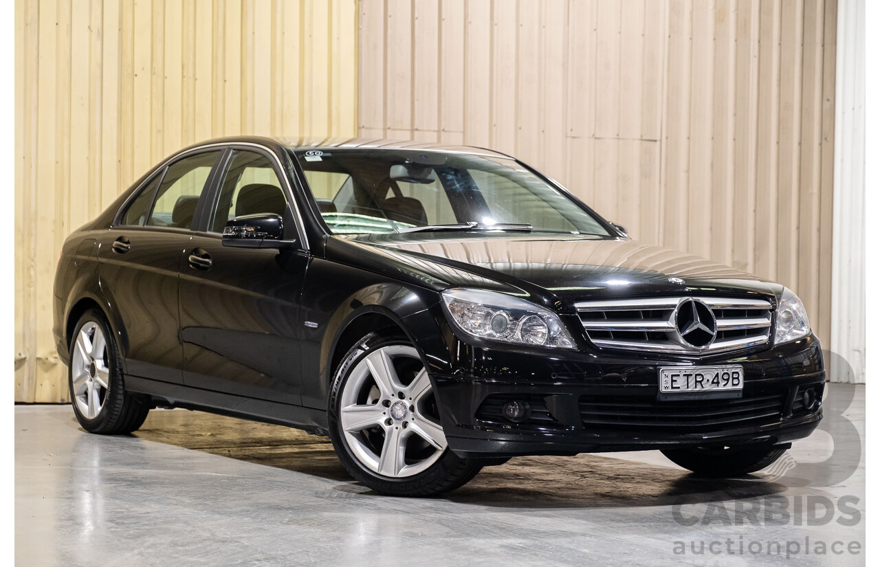 6/2010 Mercedes-Benz C200 CGI W204 MY10 4d Sedan Black 1.8L Turbo