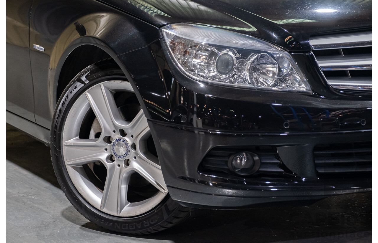 6/2010 Mercedes-Benz C200 CGI W204 MY10 4d Sedan Black 1.8L Turbo