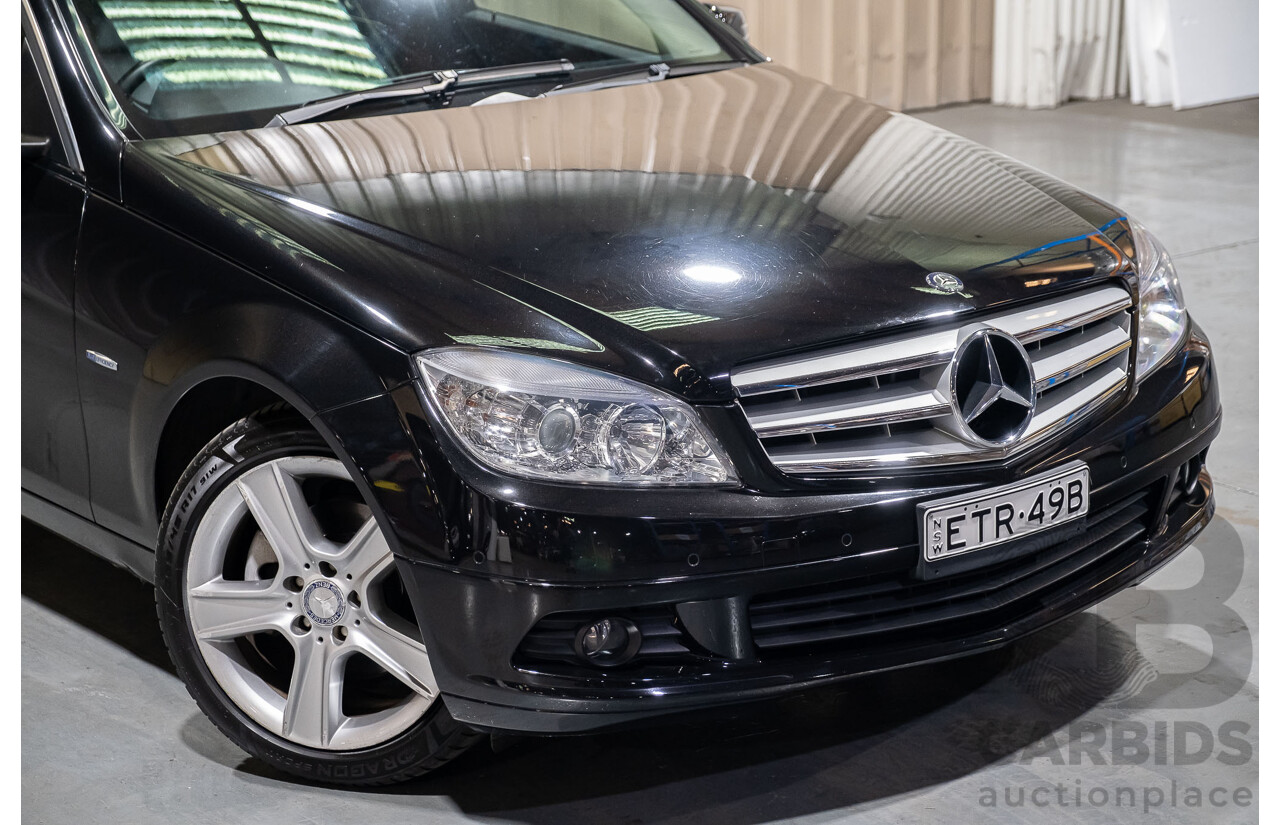 6/2010 Mercedes-Benz C200 CGI W204 MY10 4d Sedan Black 1.8L Turbo