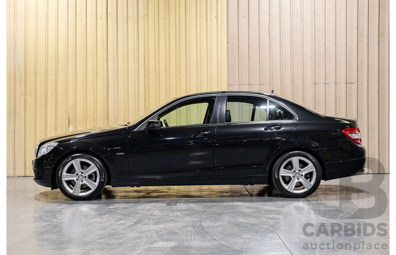 6/2010 Mercedes-Benz C200 CGI W204 MY10 4d Sedan Black 1.8L Turbo