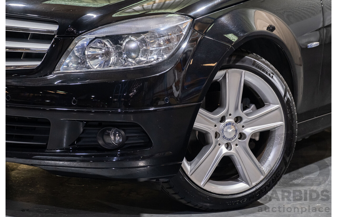 6/2010 Mercedes-Benz C200 CGI W204 MY10 4d Sedan Black 1.8L Turbo