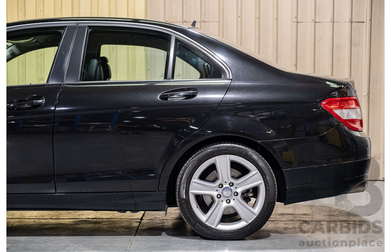 6/2010 Mercedes-Benz C200 CGI W204 MY10 4d Sedan Black 1.8L Turbo