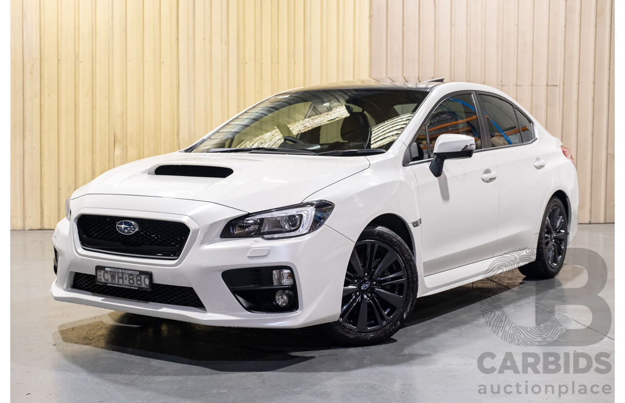 10/2014 Subaru WRX Premium (AWD) MY15 4d Sedan White 2.0L Turbo