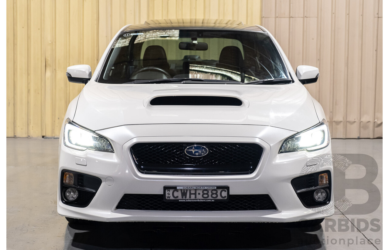 10/2014 Subaru WRX Premium (AWD) MY15 4d Sedan White 2.0L Turbo