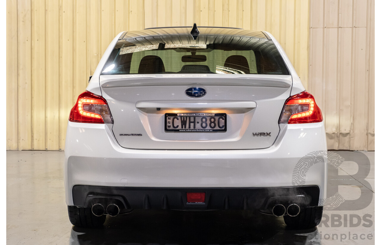 10/2014 Subaru WRX Premium (AWD) MY15 4d Sedan White 2.0L Turbo