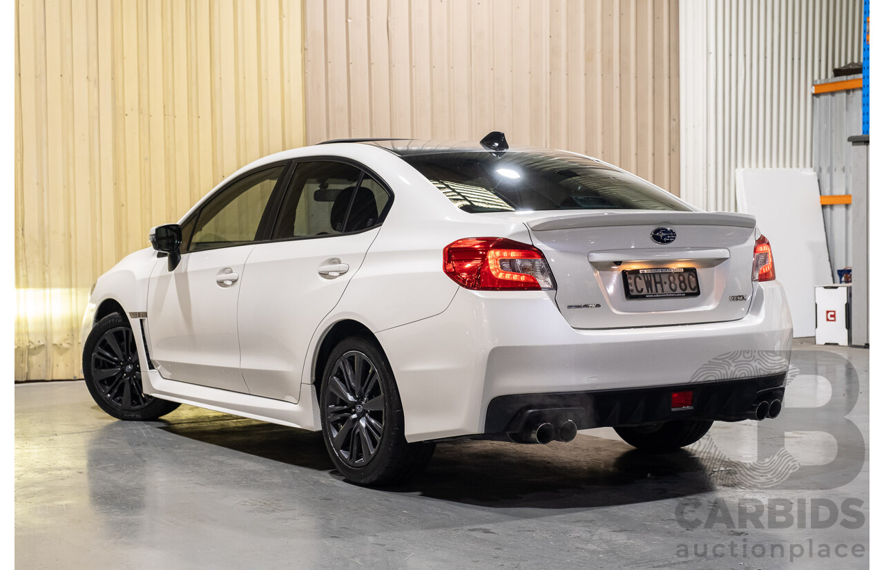 10/2014 Subaru WRX Premium (AWD) MY15 4d Sedan White 2.0L Turbo