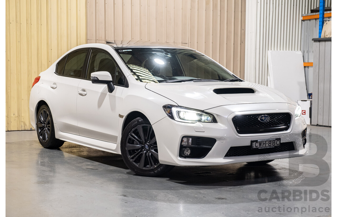 10/2014 Subaru WRX Premium (AWD) MY15 4d Sedan White 2.0L Turbo