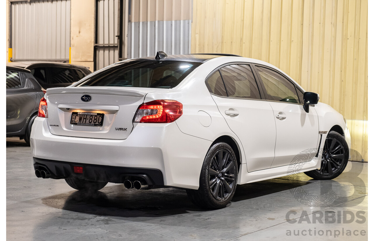 10/2014 Subaru WRX Premium (AWD) MY15 4d Sedan White 2.0L Turbo