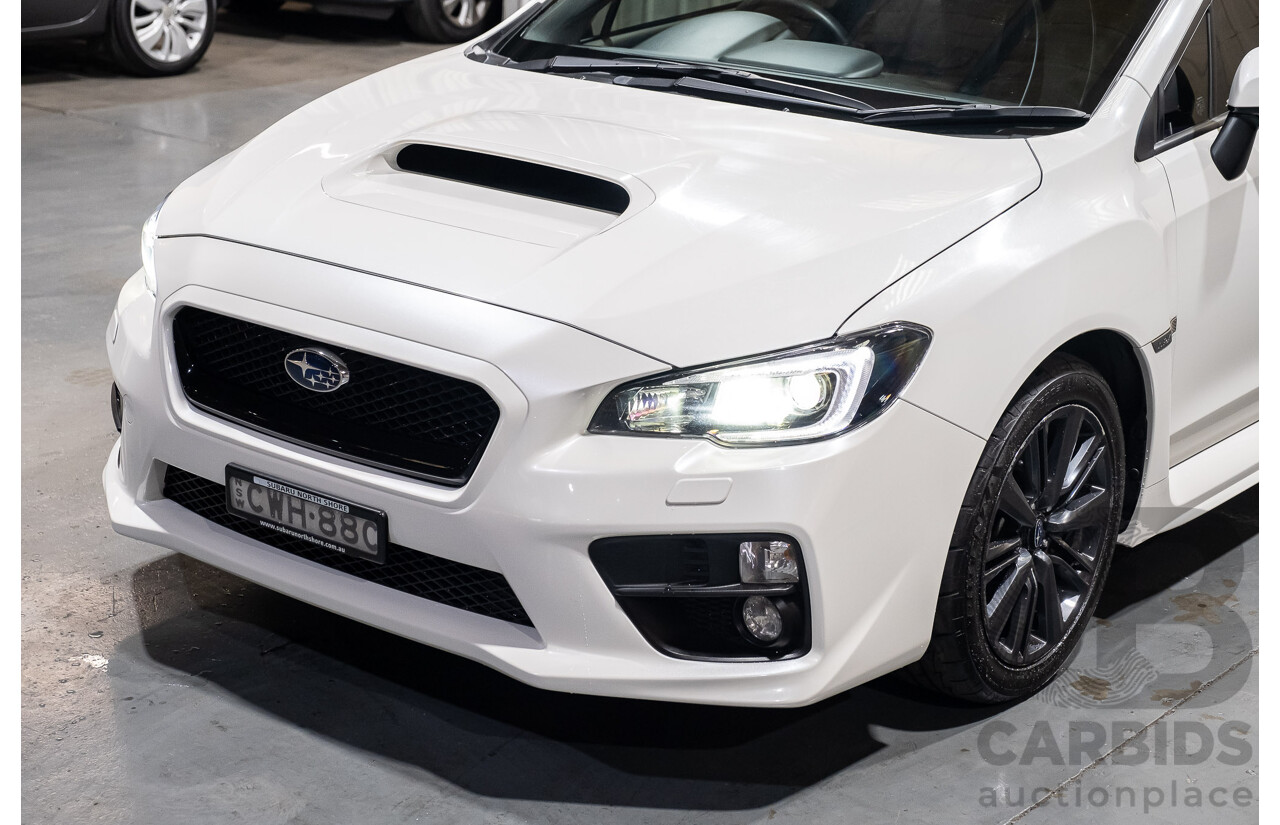 10/2014 Subaru WRX Premium (AWD) MY15 4d Sedan White 2.0L Turbo