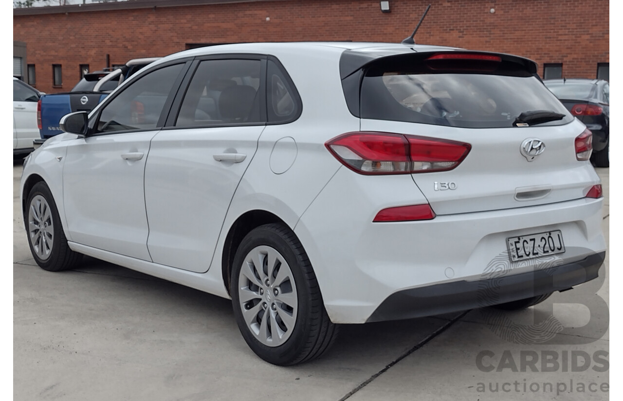 6/2019 Hyundai i30 Go PD 5d Hatchback White 2.0L