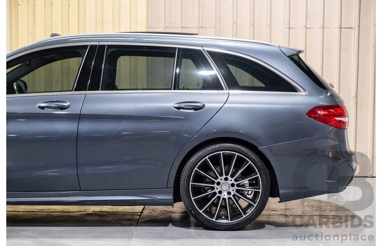 1/2015 Mercedes-Benz C200 Estate AMG Line W205 MY16 4d Wagon Tenorite Grey Metallic Turbo 2.0L