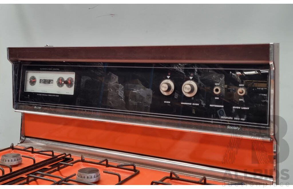 Vintage/Retro CHEF 'Society' Upright Natural Gas Oven and Cooktop
