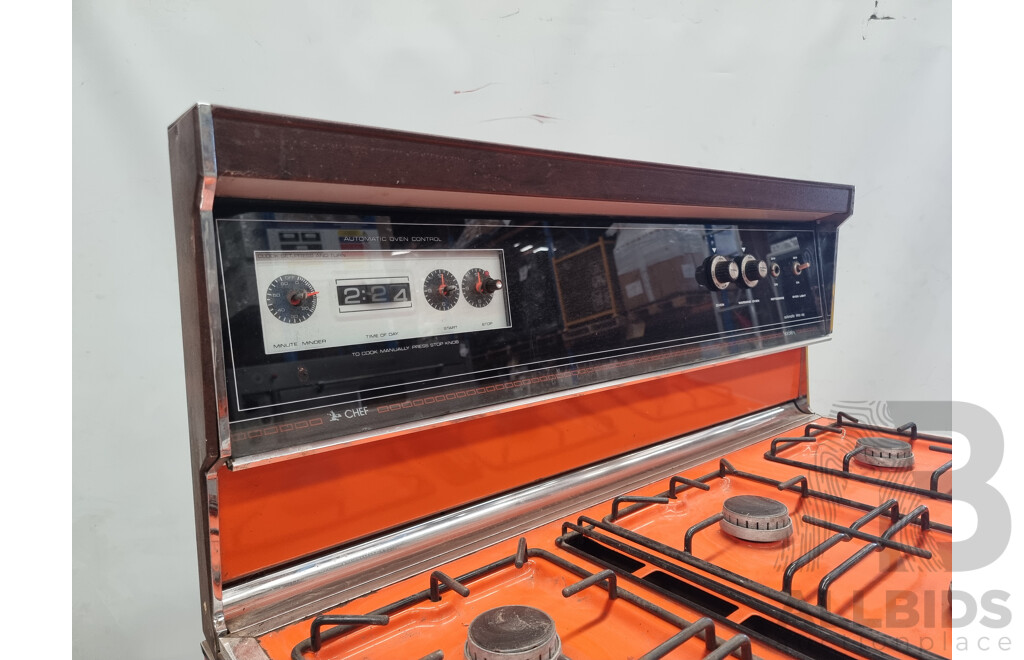Vintage/Retro CHEF 'Society' Upright Natural Gas Oven and Cooktop