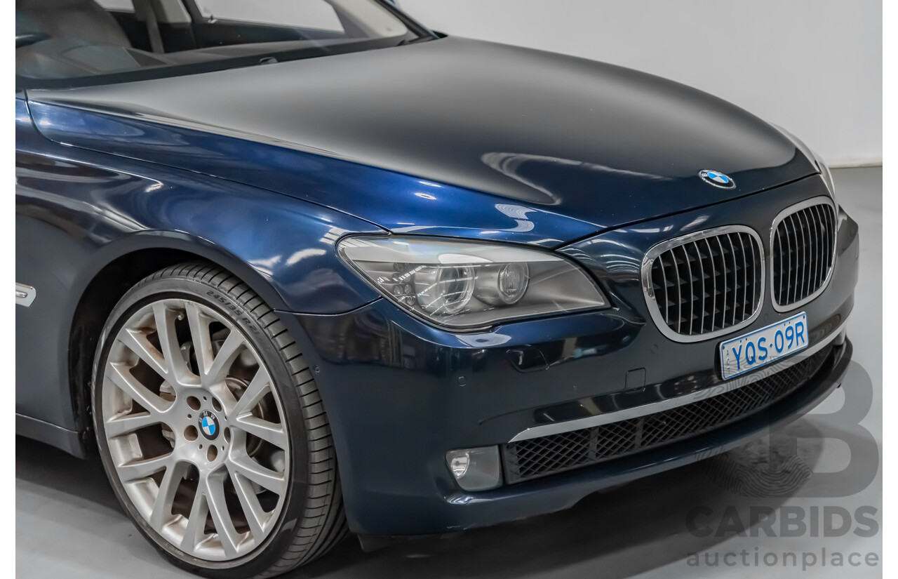 6/2009 BMW 740i F01 4d Sedan Blue 3.0L Turbo