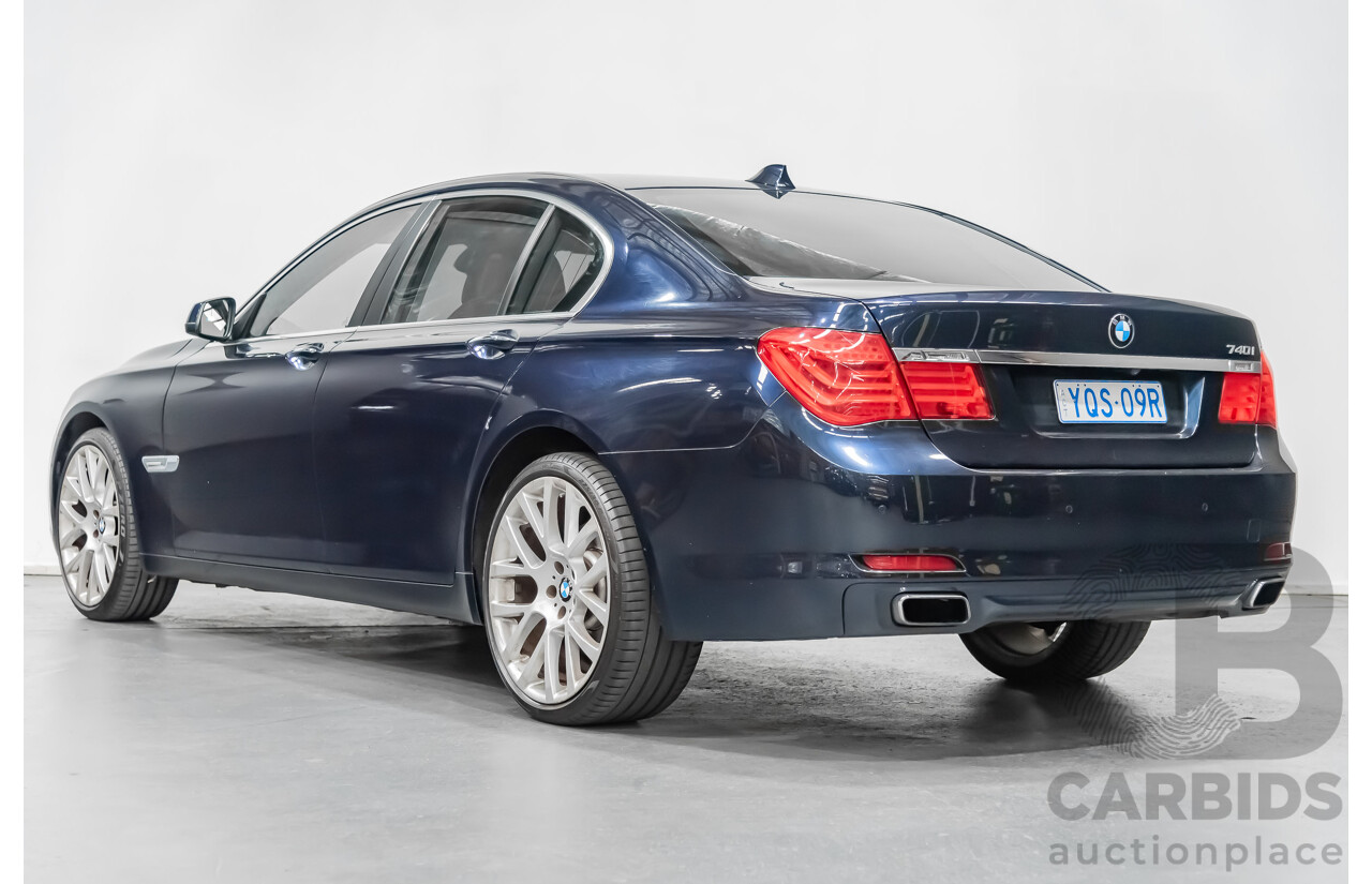 6/2009 BMW 740i F01 4d Sedan Blue 3.0L Turbo