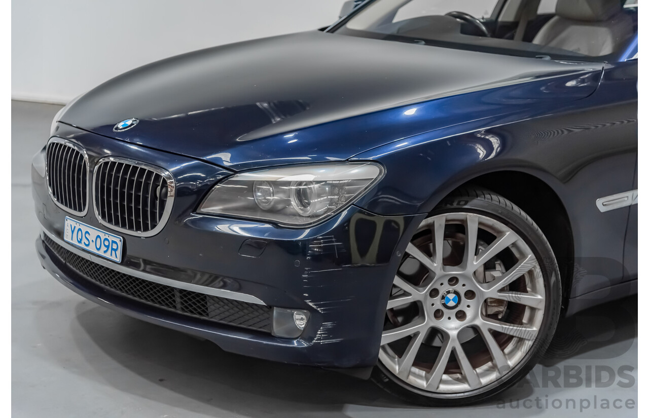 6/2009 BMW 740i F01 4d Sedan Blue 3.0L Turbo