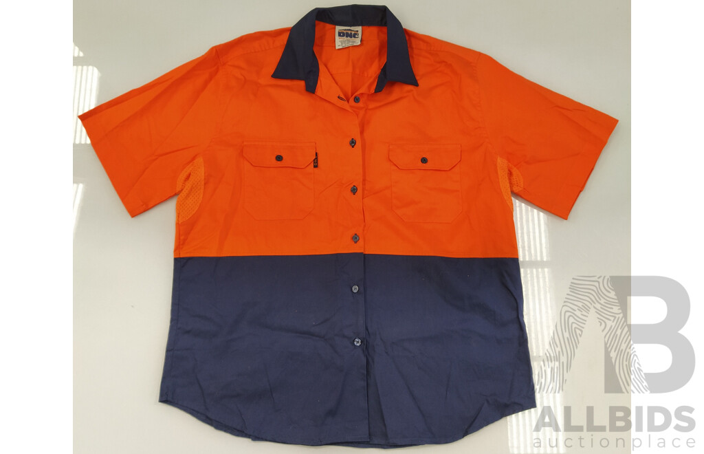 Hi-Vis Ventilated Work Shirts - Lot of 4 - ORP $125