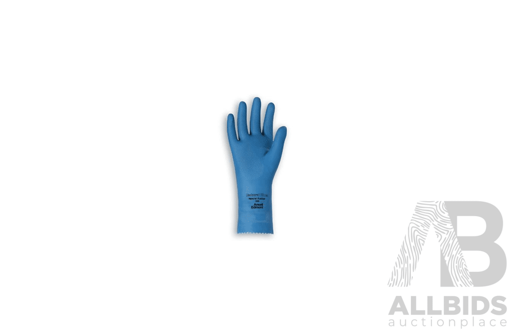 Ansell Hycare Natural Rubber Latex Gloves - ORP $108  - 9 Pairs