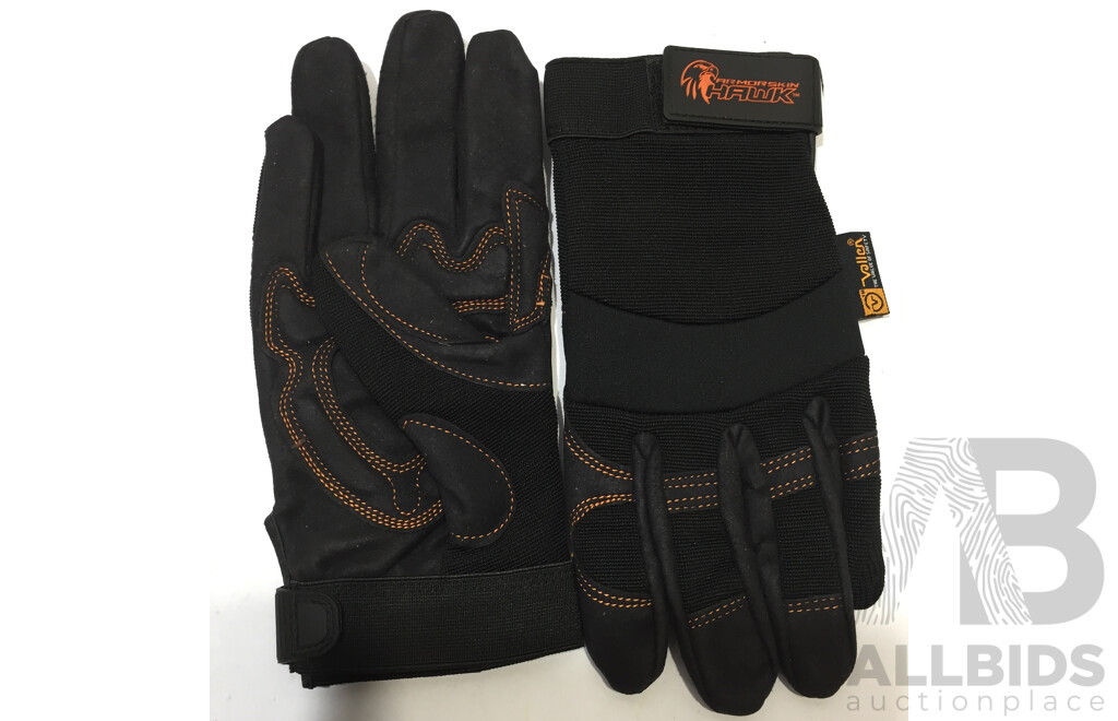 Vallen Armor Skin Hawk Gloves (Size: XXL) - Lot of 6