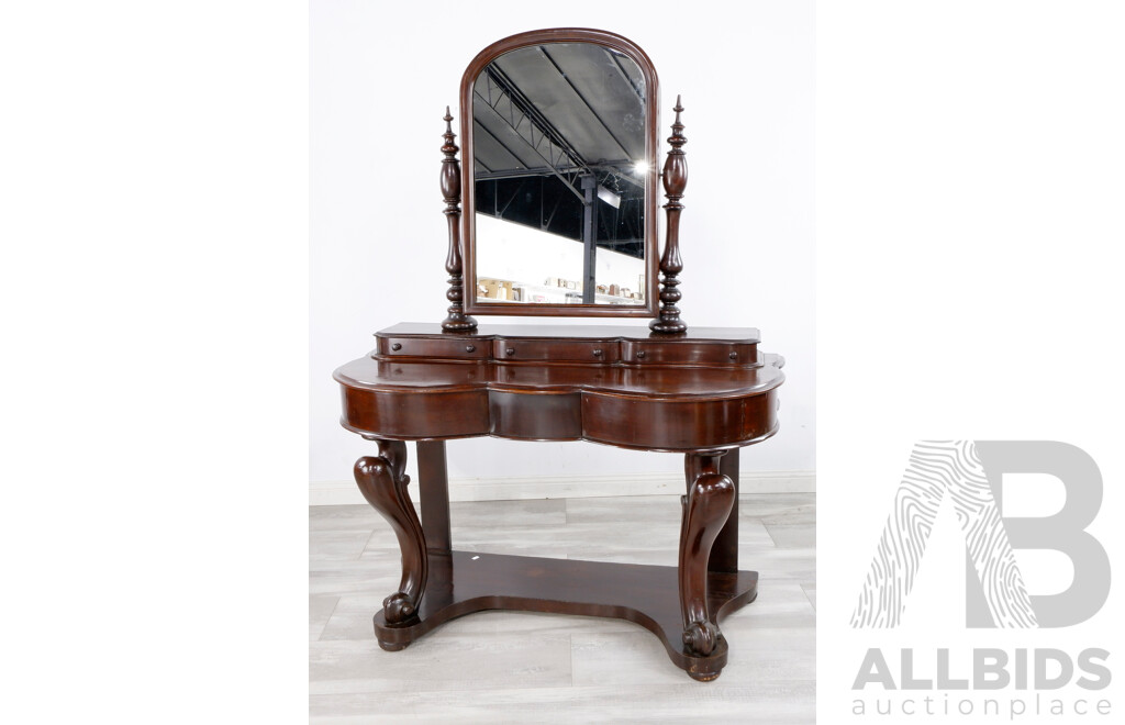 Victorian Mahogany Dressing Table, Circa 1880