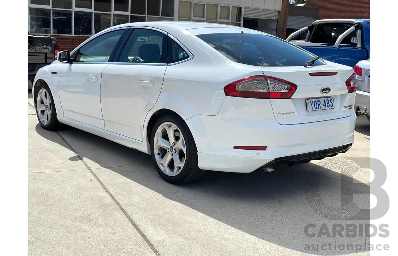 8/2011 Ford Mondeo Titanium MC 5d Hatchback White 2.0L