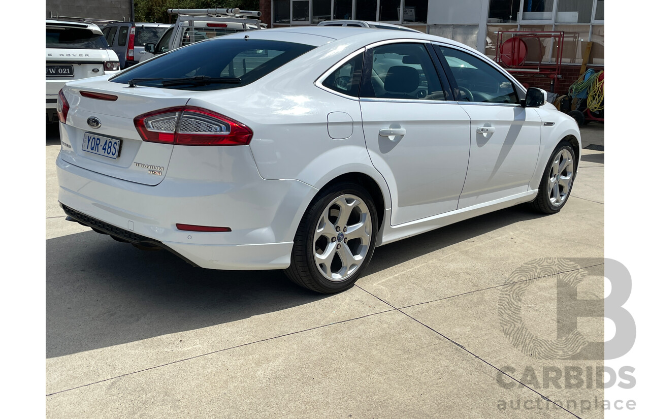 8/2011 Ford Mondeo Titanium MC 5d Hatchback White 2.0L