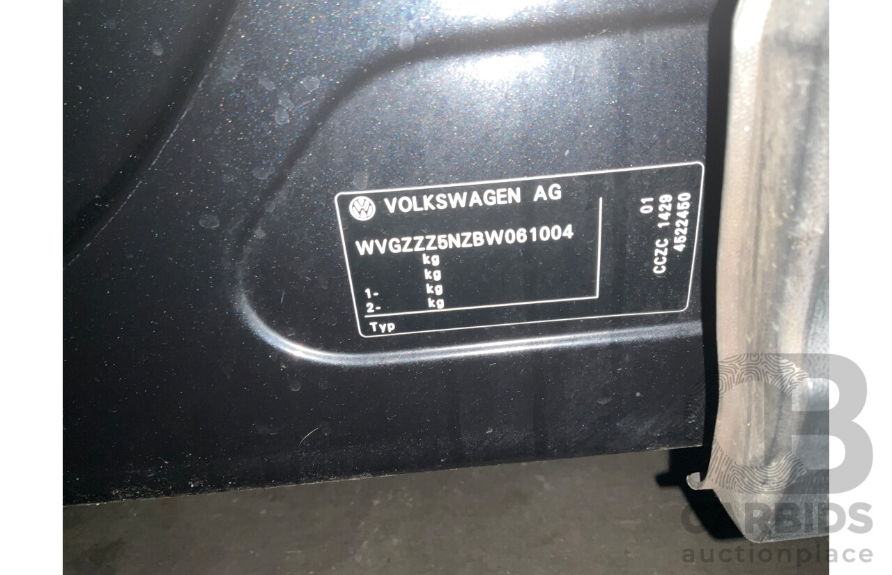 1/2011 Volkswagen Tiguan 125 TSI 4Motion (4x4) 5NC MY11 4d Wagon Black Turbo 2.0L