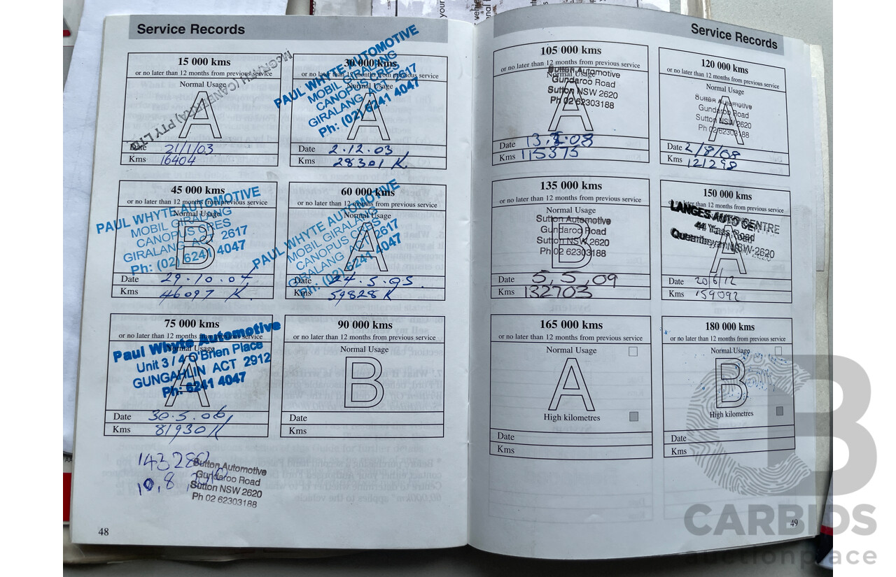 7/2000 Ford Falcon XL AUII C/Chas White 4.0L