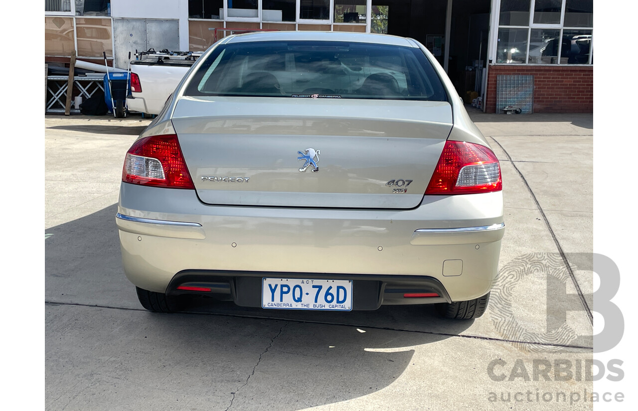 7/2009 Peugeot 407 ST HDi MY07 4d Sedan Gold 2.0L