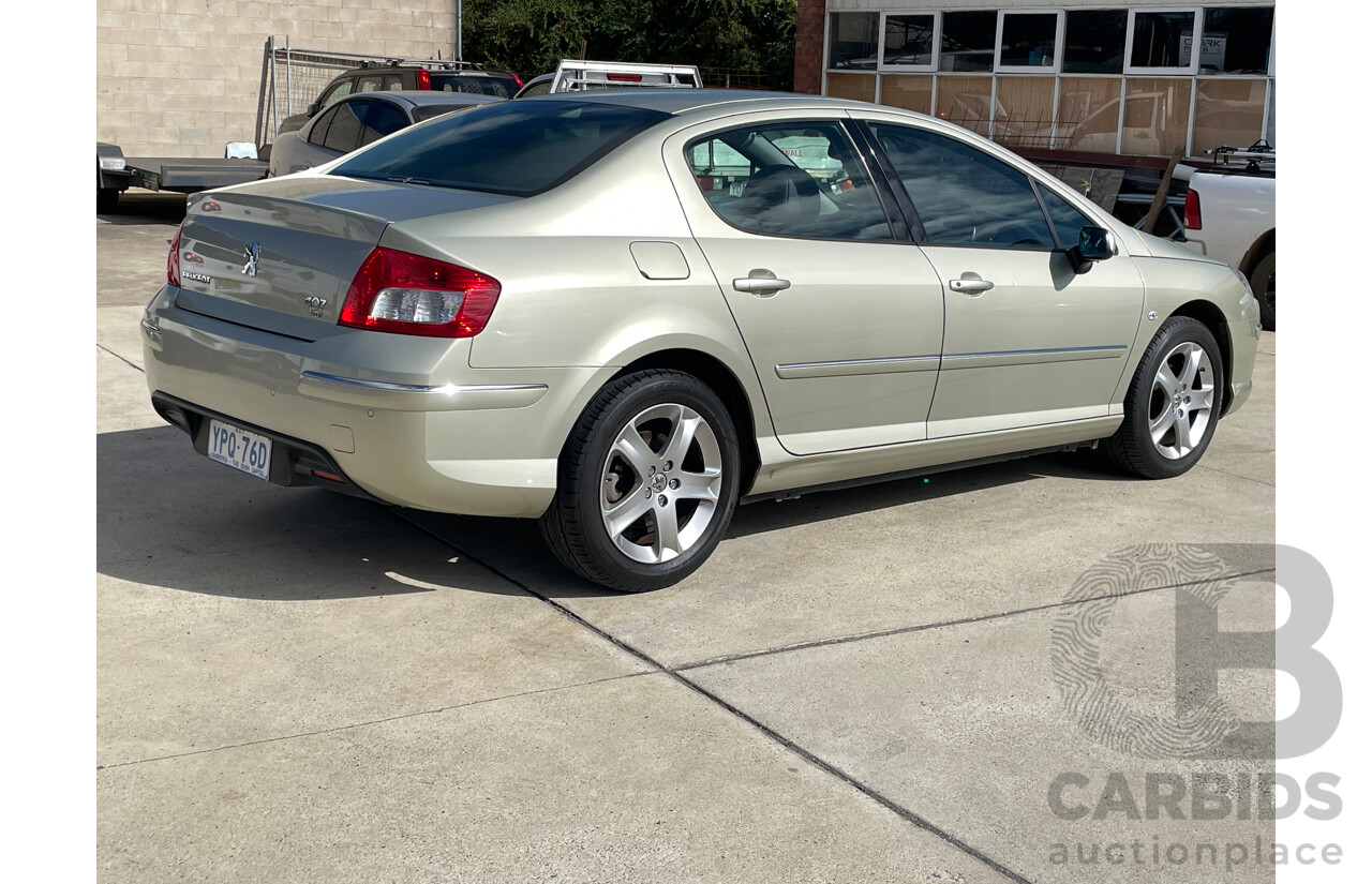 7/2009 Peugeot 407 ST HDi MY07 4d Sedan Gold 2.0L