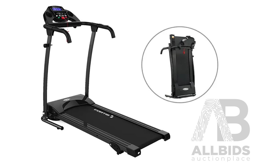 Fortis 360mm Belt Adjustable Incline Electric Treadmill - ORP $270.00