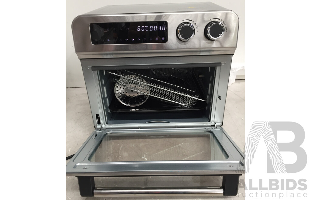 Dented Kogan 23L Digital Air Fryer Oven (Stainless Steel) - ORP $149.00