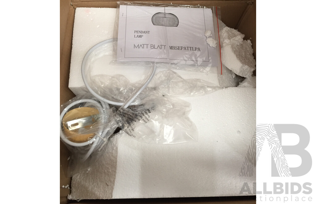 Matt Blatt Seppo Koho Atto Pendant Light (Replica) - ORP $159.00