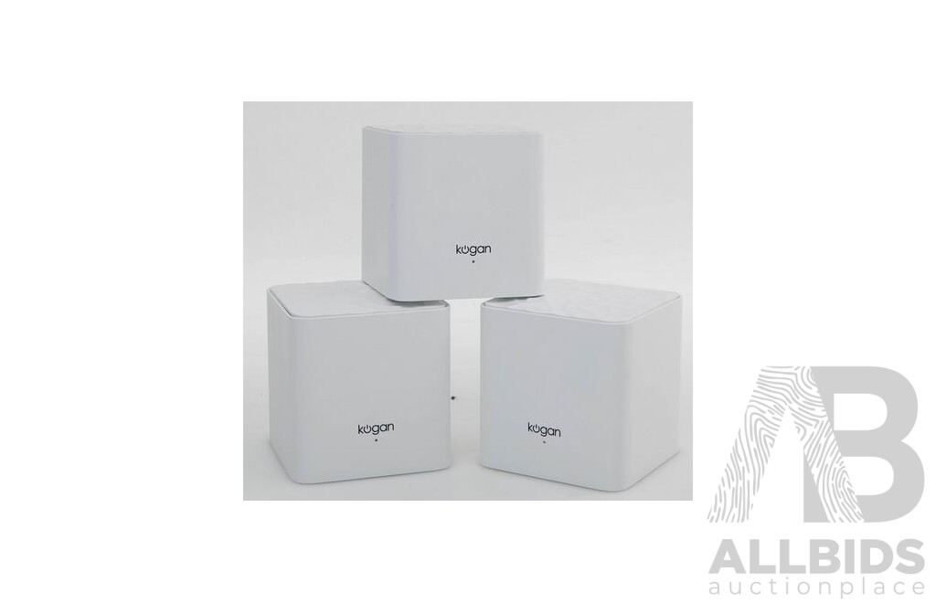 Kogan Wi-Fi AC1200 Whole Home Mesh Wi-Fi System (3 Pack) - ORP $129.00