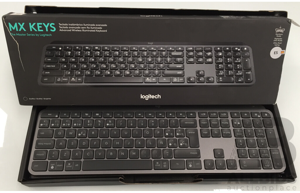 Logitech MX Keys Advanced Wireless Illuminated Keyboard (Spanish Layout) - ORP $178.00