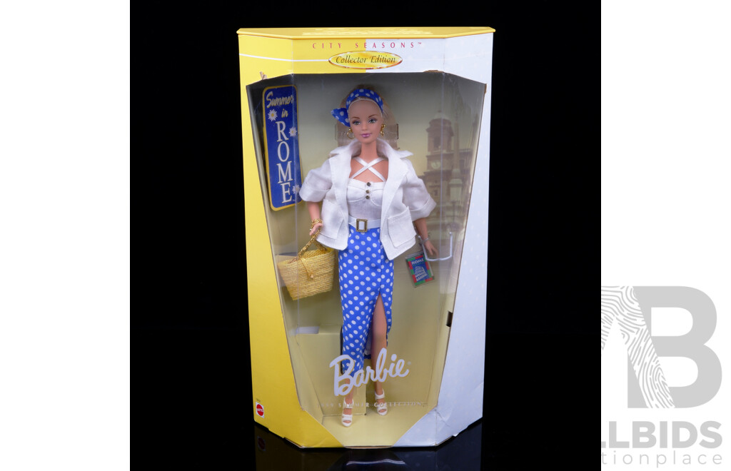 Collector Edition City Seasons 1999 Summer Collection Summer in Rome Barbie Doll in Original Box, Number 19431