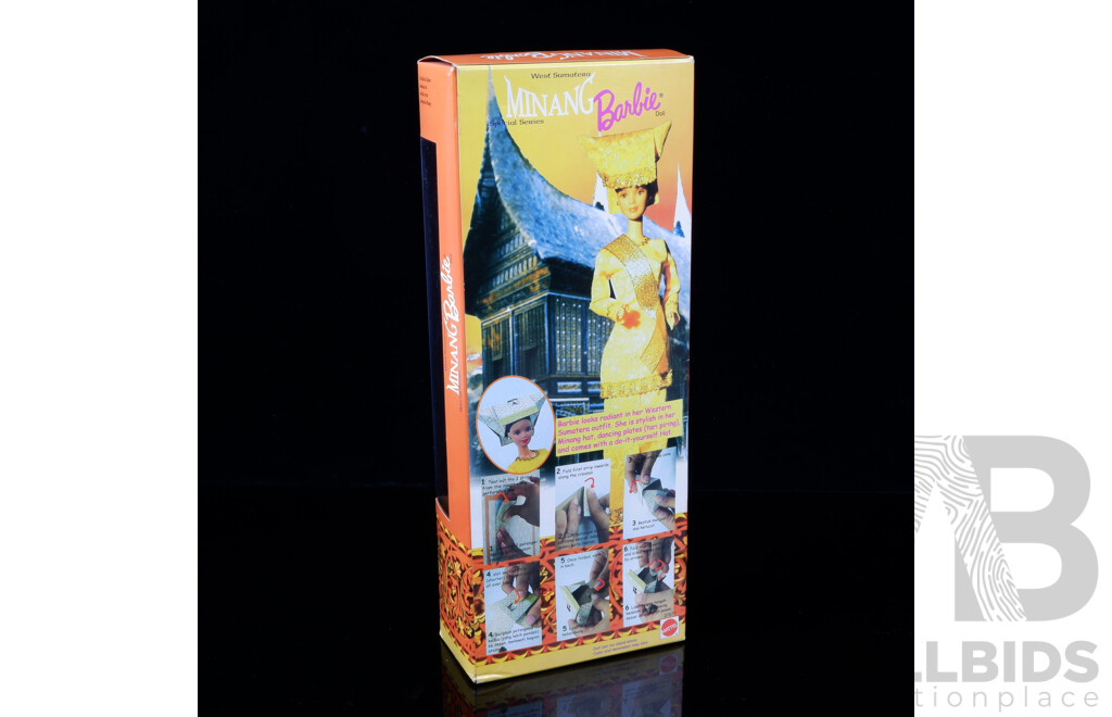 Special Series Dolls of Indonesia West Sumatera Minang Barbie Doll in Original Box, Number 27577