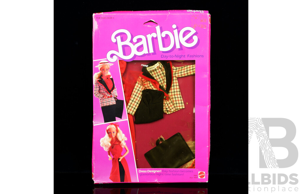 Barbie Day to Night Fashion Set, Dress Designer in Original Box, Number 9081