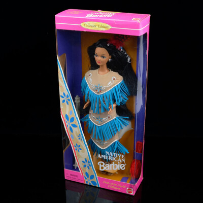 Collectors Edition Dolls of the World Collection Native American Barbie Doll in Original Box, Number 15304