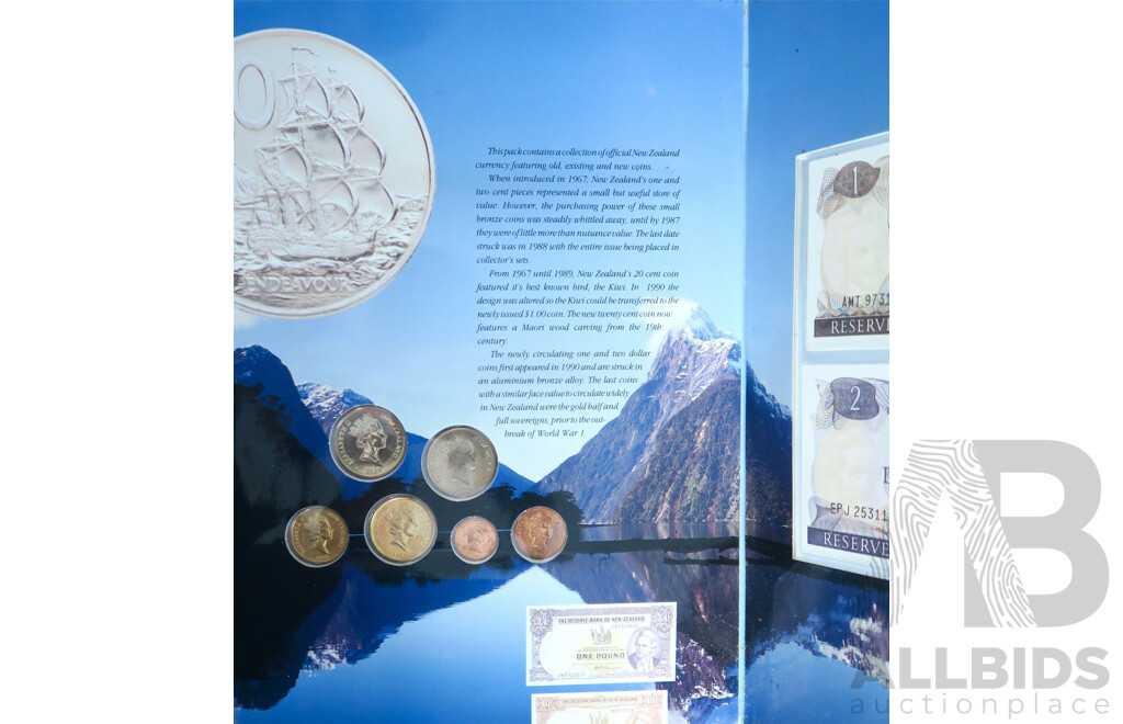 NEW ZEALAND: Coin and Banknote Set