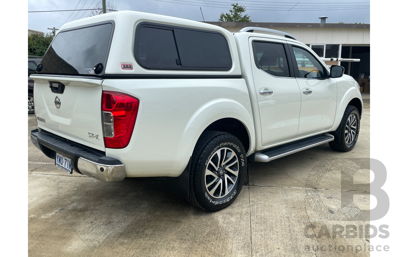 2/2018 Nissan Navara ST-X NP300 D23 Dual Cab Utility White 2.3L