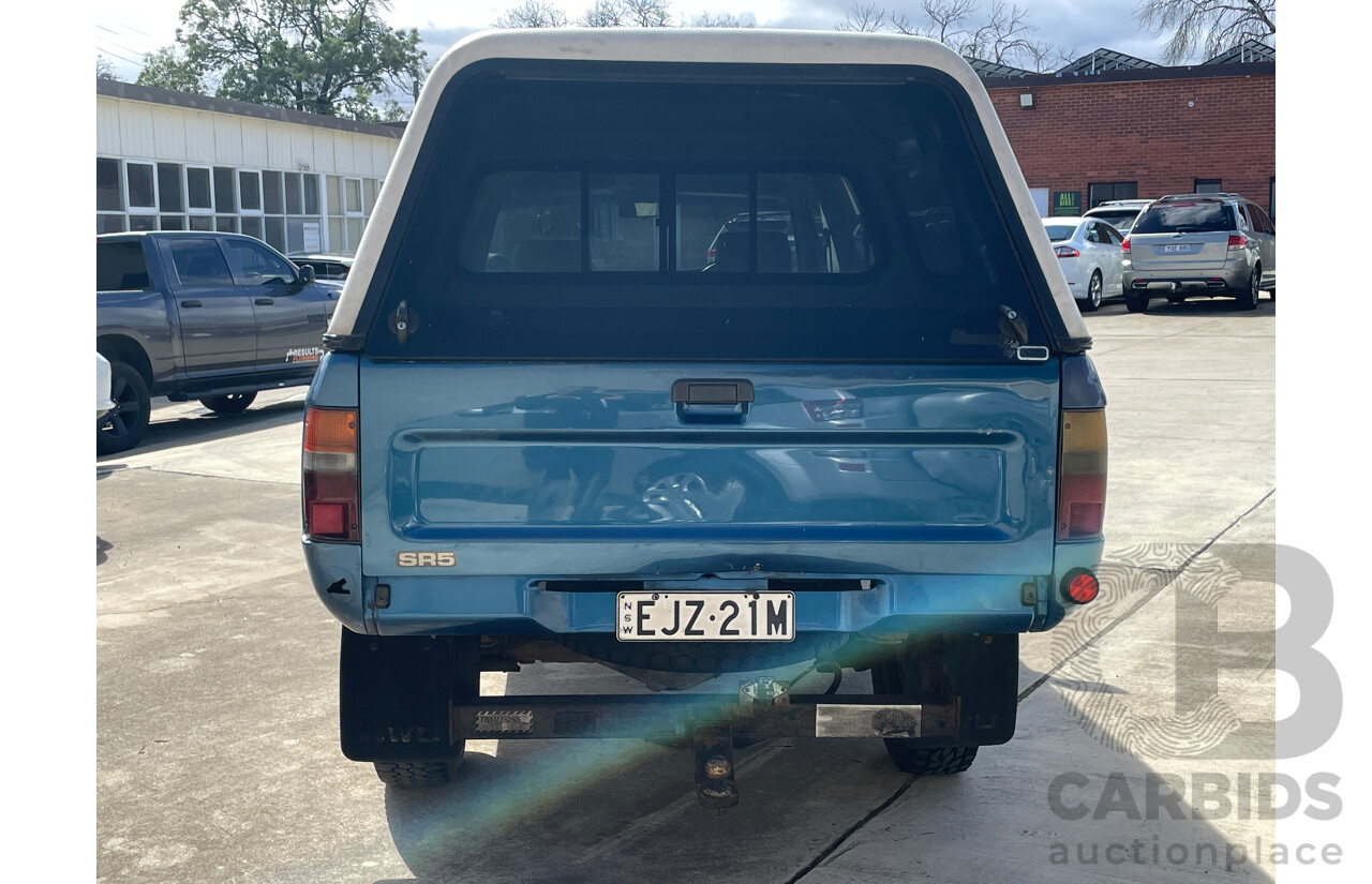 7/1992 Toyota Hilux SR5 (4x4) LN107R Dual Cab P/Up Blue 2.8L