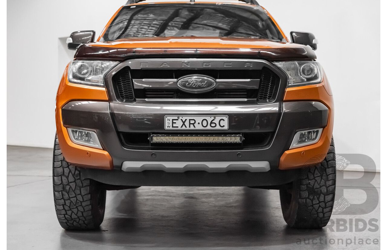 9/2015 Ford Ranger Wildtrak 3.2 (4x4) PX MKII Dual Cab P/up Orange 3.2L Turbo Diesel