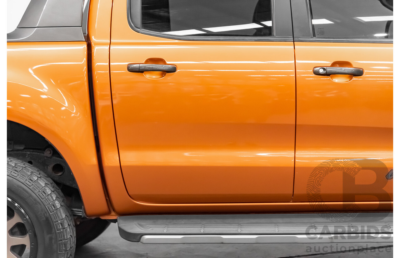 9/2015 Ford Ranger Wildtrak 3.2 (4x4) PX MKII Dual Cab P/up Orange 3.2L Turbo Diesel